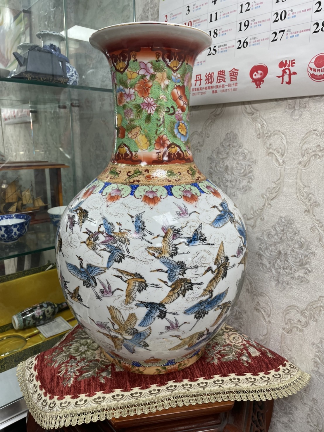 經典收藏分享-百鶴朝聖瓷器